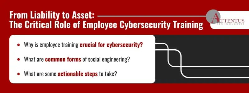 Human Error Is the #1 Cyber Threat—Here’s How to Eliminate It Why is employee training crucial for cybersecurity? What are common forms of social engineering? What are some actionable steps to take? 