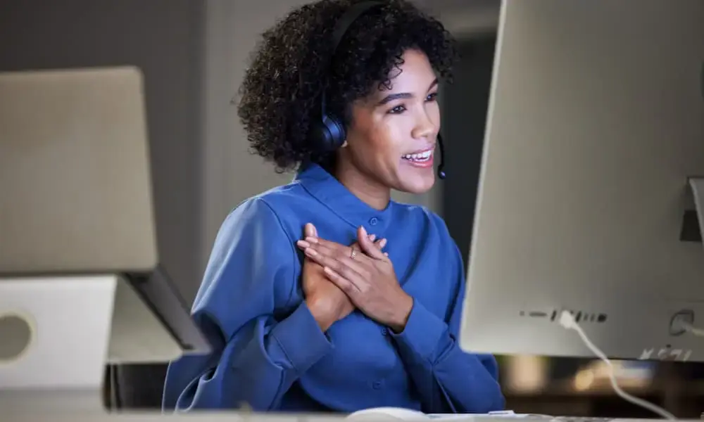 A technician provides remote I.T. support for SMBs to enhance their customer service.