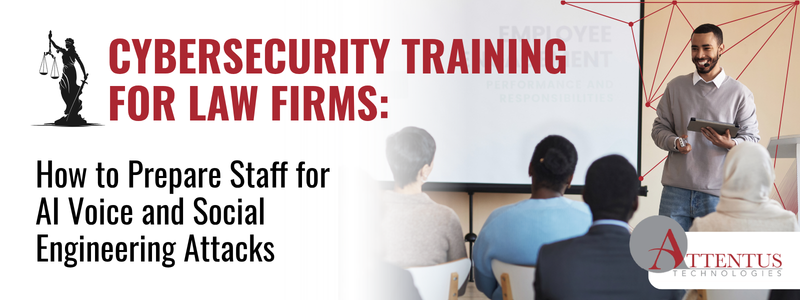 Cybersecurity training for law firm staff on AI voice and social engineering attacks